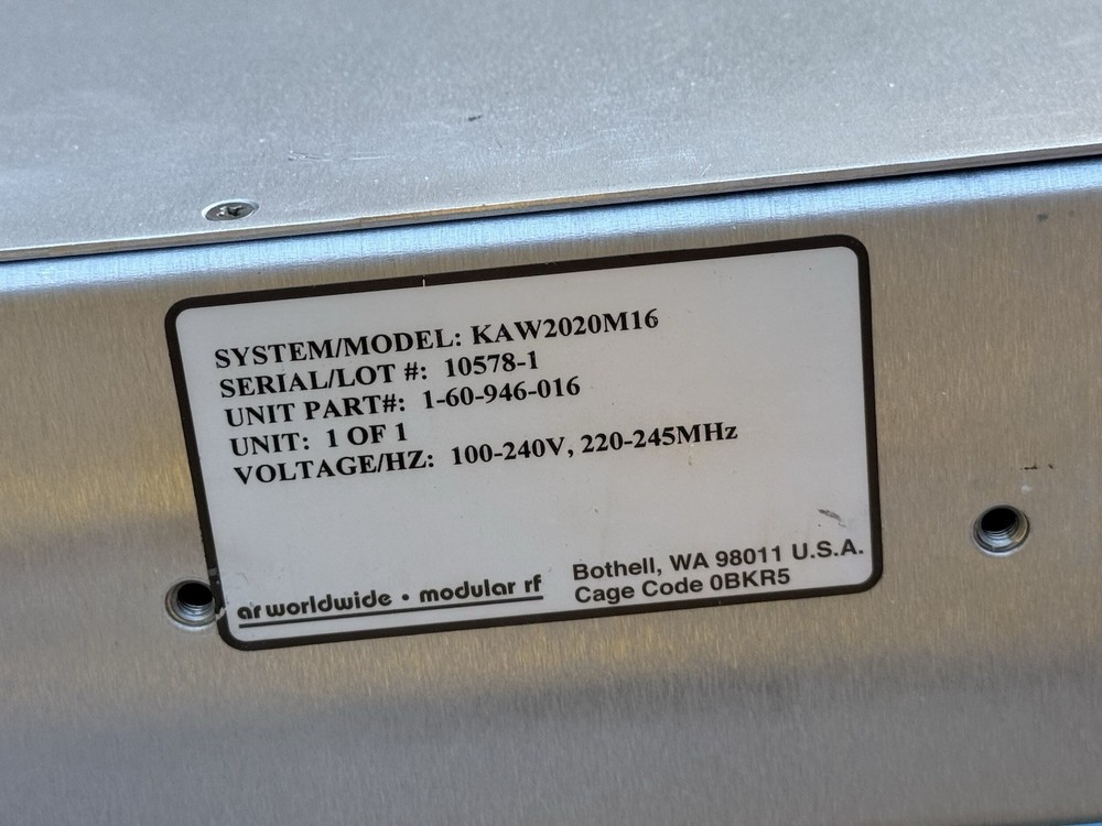 AR Modular RF KAW2020M16 RF Amplifier NEW