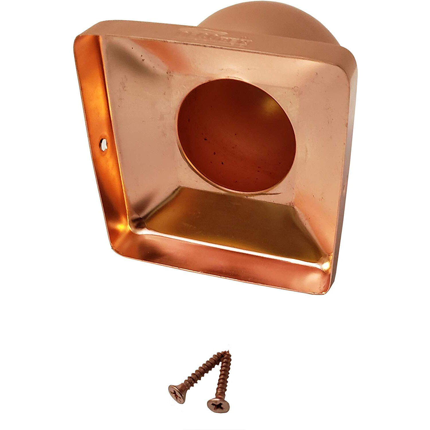 3.5" x 3.5" Solid Copper Ball Post Cap for True/Actual 3.5" x 3.5" Wood Posts