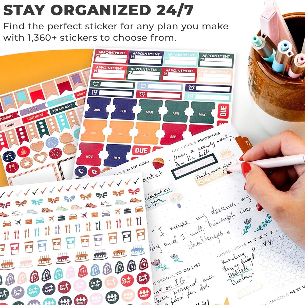 Clever Fox Planner Stickers – Monthly, Weekly & Daily Value Pack