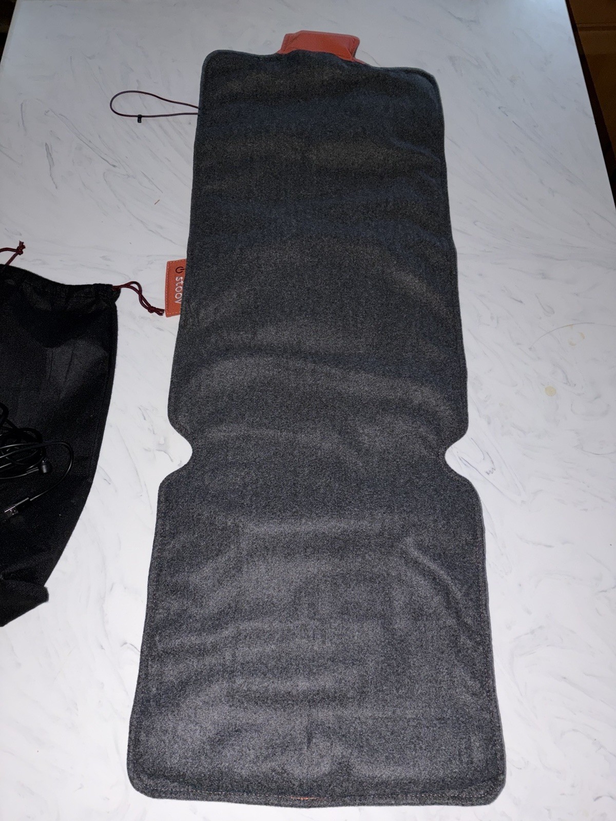 Stoov Big Hug cordless heated seat back pad Infrared technology Gray Warm