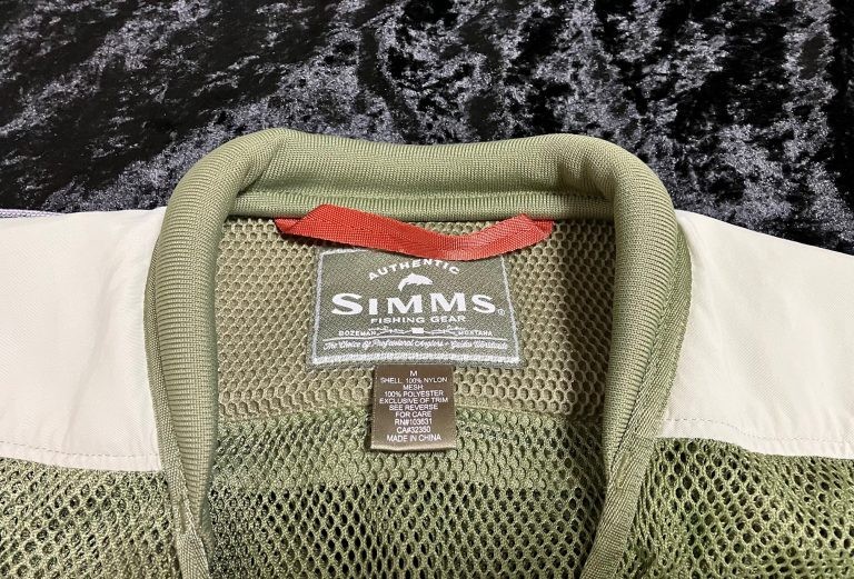 SIMMS Mesh Vest ② Light Green Size M Made in China