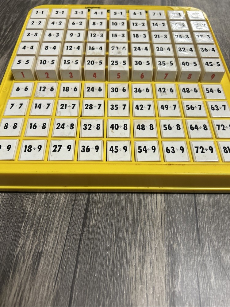 Lakeshore DIVISION MACHINE Teaching Math School Learning Toy Yellow