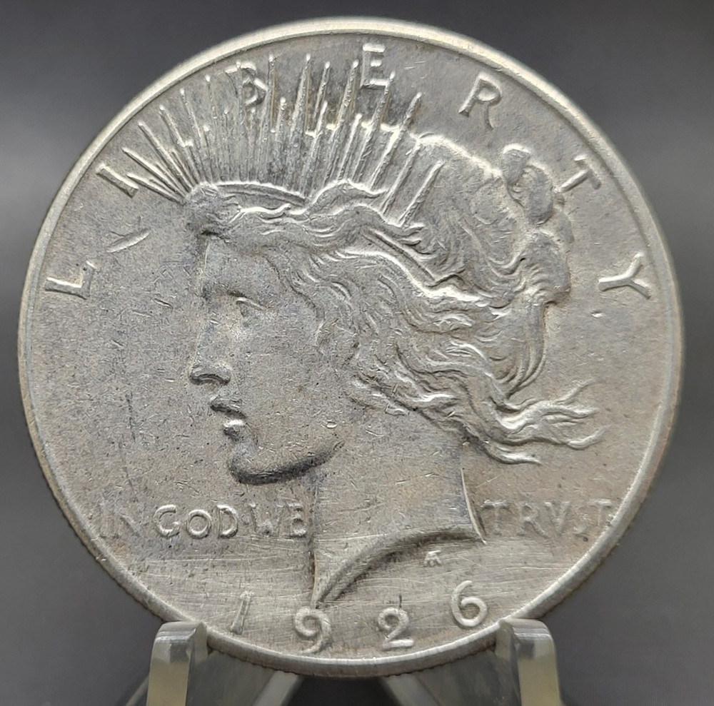 1926 S U.S. Peace 90% Silver Dollar