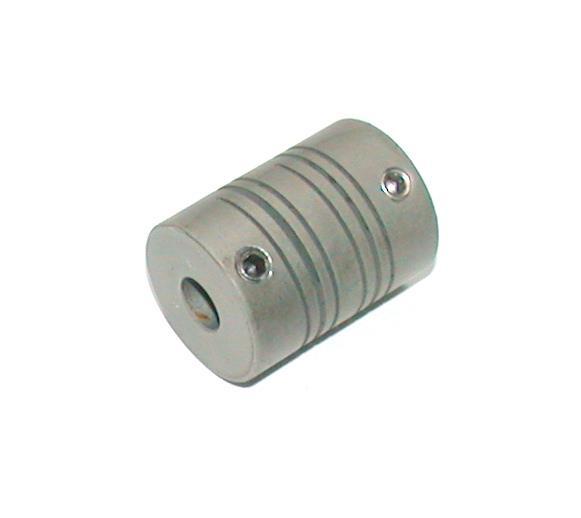 GENERIC ALUMINUM SHAFT COUPLING BORE 9 MM BOTH SIDES 4-SET SCREWS