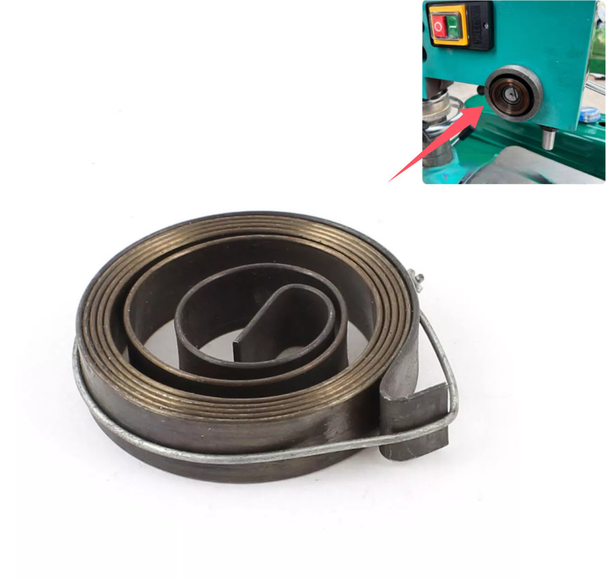 Universal Drill Press Quill Feed Return Coil Spring Assembly 10mm Width Spring*1