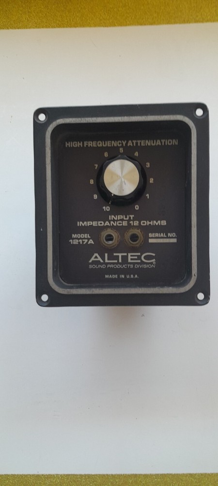 ALTEC 1217A crossover Attenuation 12 0hms Input tested perfect 2 available