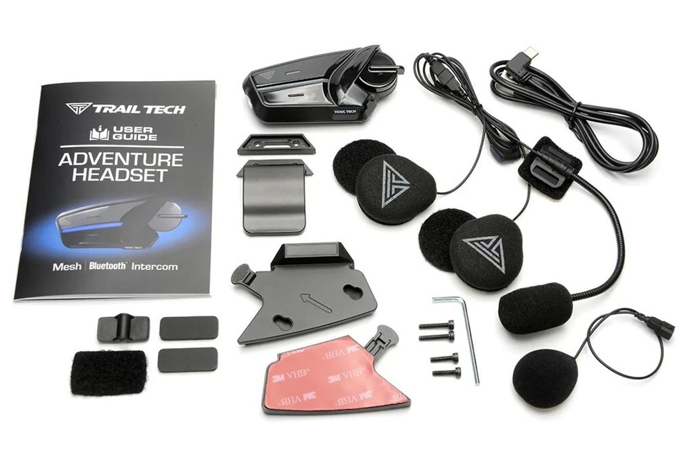 Trail Tech 061-SHS Headset Single Kit Bluetooth Mesh 3.0 Intercom Phone Music
