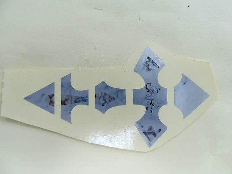 Guitar Inlay Stickers Cross Pattern Decals