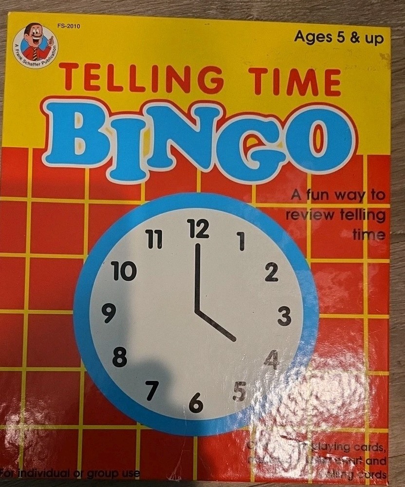 Telling Time Bingo Frank Schaffer Class Set