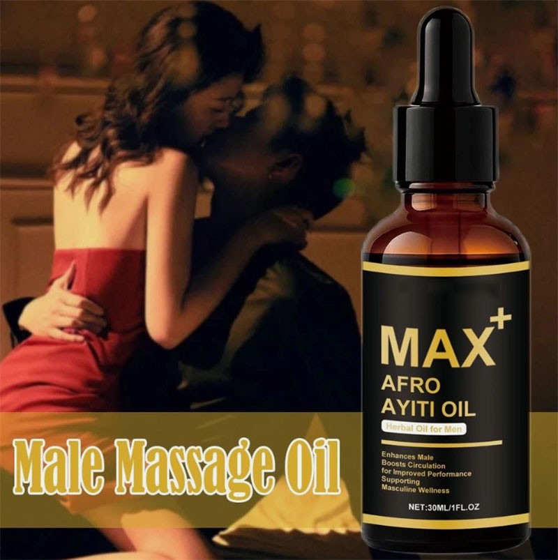 Max+ Afro Ayiti Oil Herbal Oil for Man Enhances Male Boosts Circulation NEW
