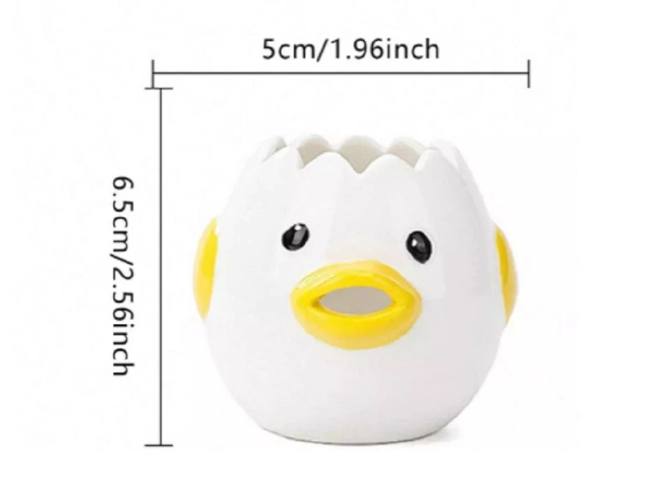 Ceramic Egg Separator Chicken Design Yolk White Divider Tool Kitchen Baking Tool