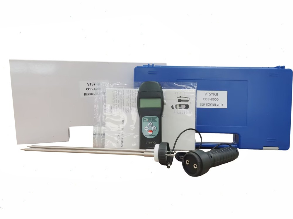 Cocoa Beans Moisture Meter Coffee Moisture Meter with Range 0-24% Resolution 0.1