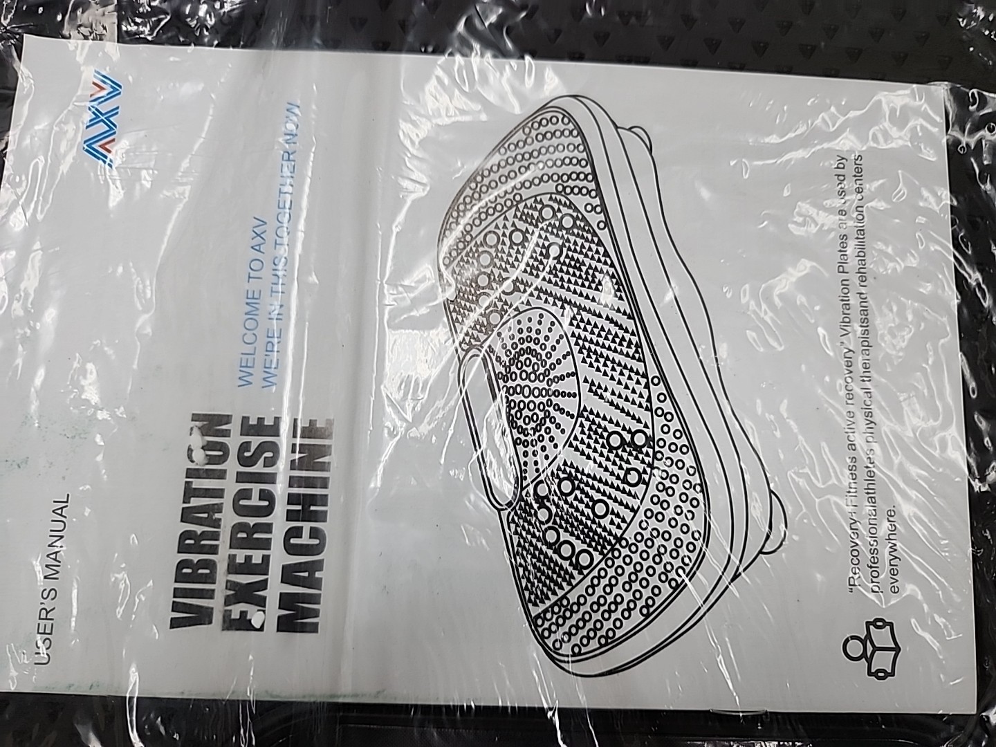 NEW AXV Vibration Plate Fitness Platform Excecise Machine Workout Slim Black...