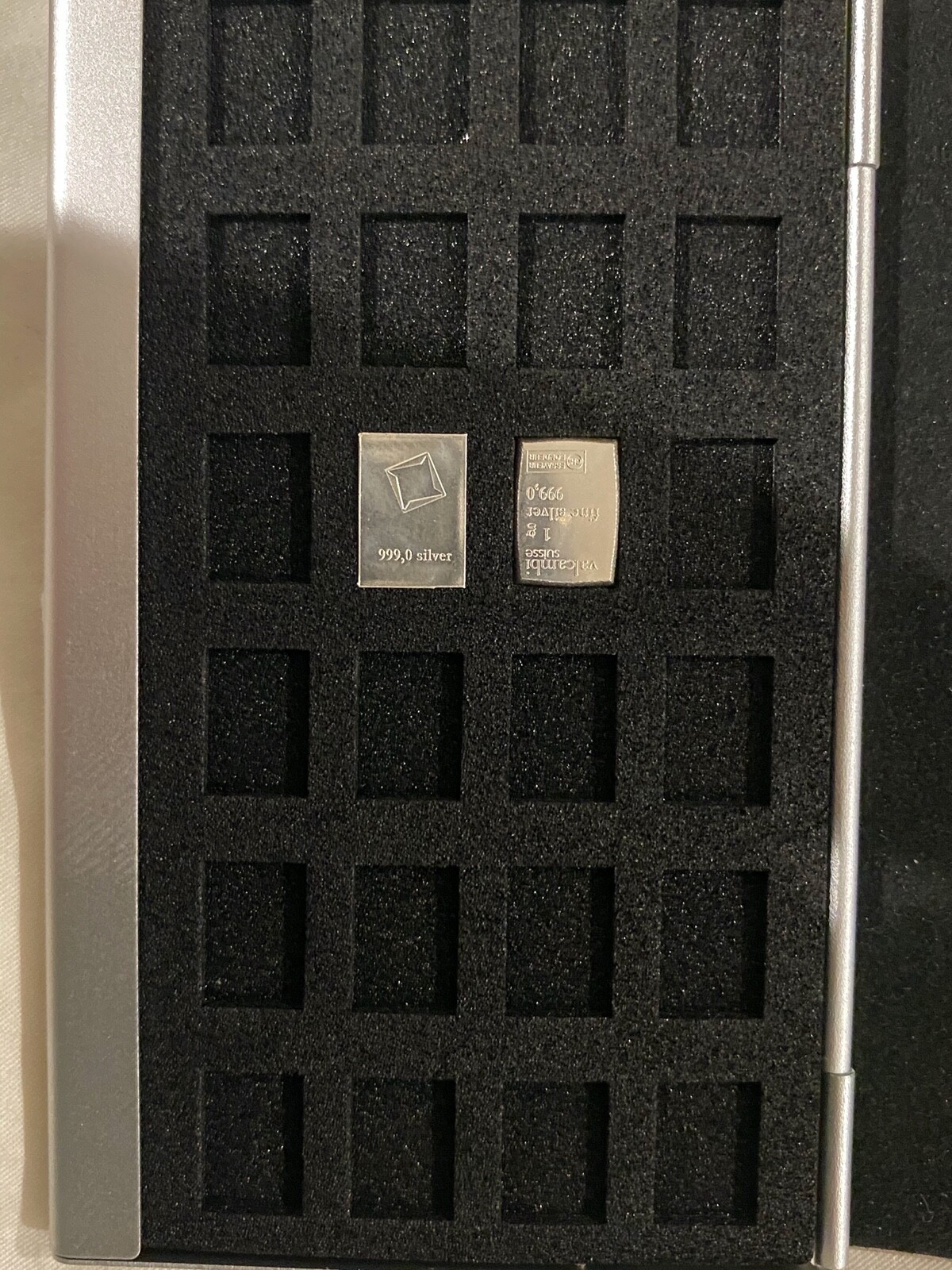 Valcambi Combibar 1Gram Gold Silver Platinum Palladium Precious Metal Case*EMPTY