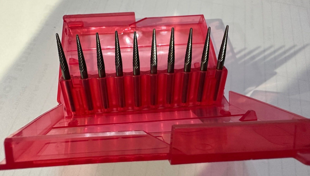 SL42 STD CUT 9 DEG SOLID Carbide Burr Bur Cutting Tool Die Grinder Bit 1/8"