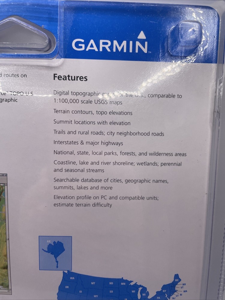 Garmin TOPO USA 2008 DVD MAPSOURCE SETUP DATA GPS MAPS NEW