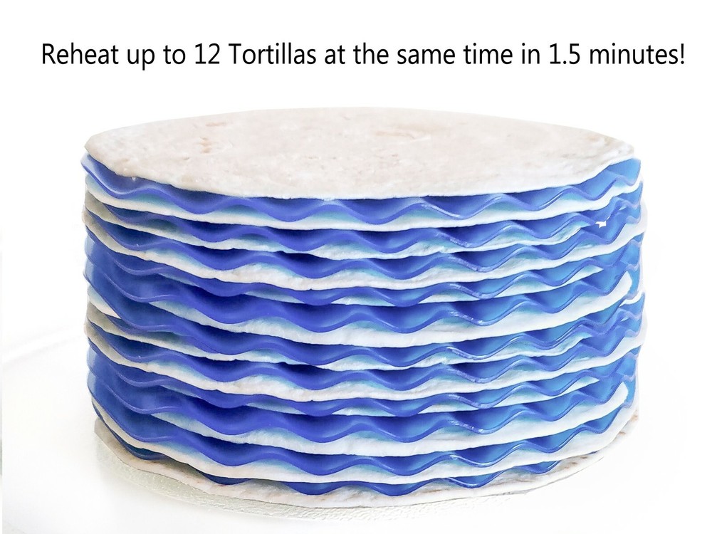 Tortilla Mate (3 pack) Stack & Steam Tortilla & Pizza Microwave Warming plates