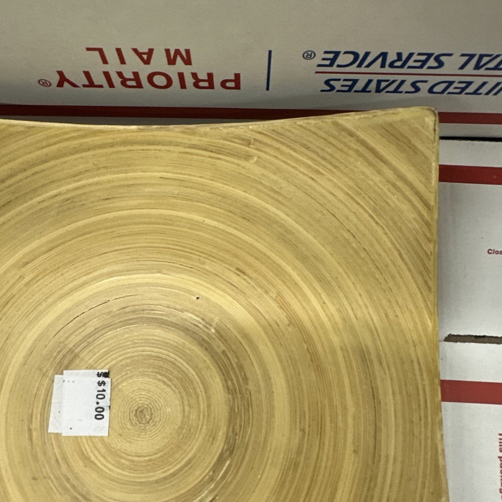 4x 8-1/4” Square Bamboo Serving Down