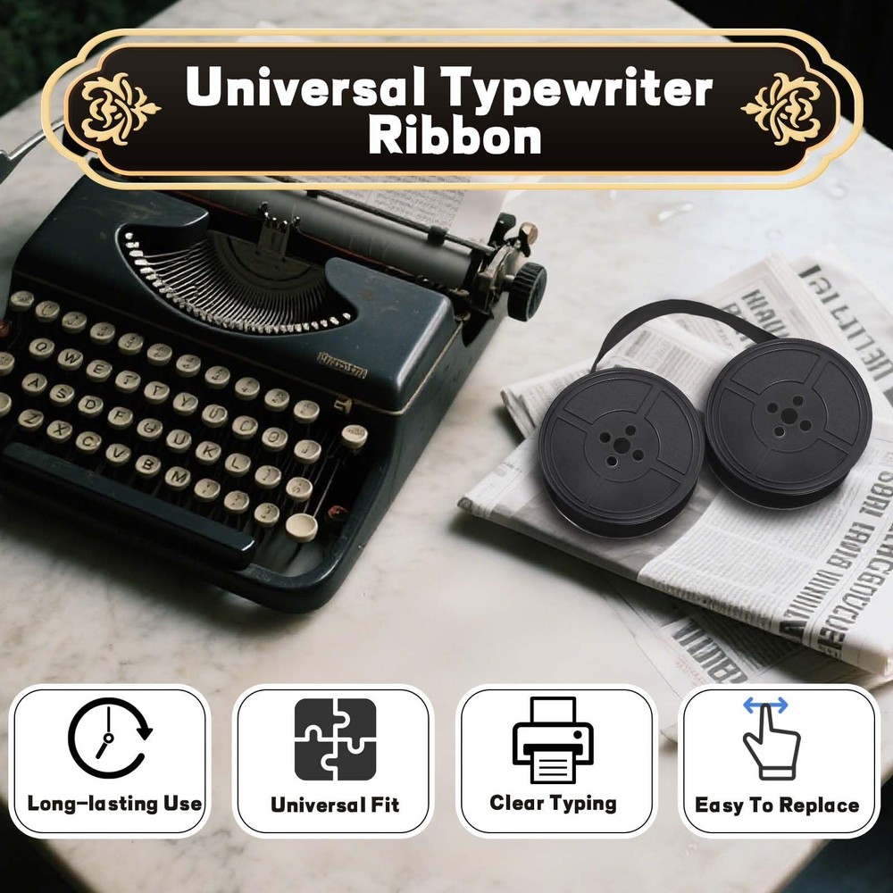 Universal Typewriter Ribbon Impact Dot Matrix Printer Ribbon 2 Pairs