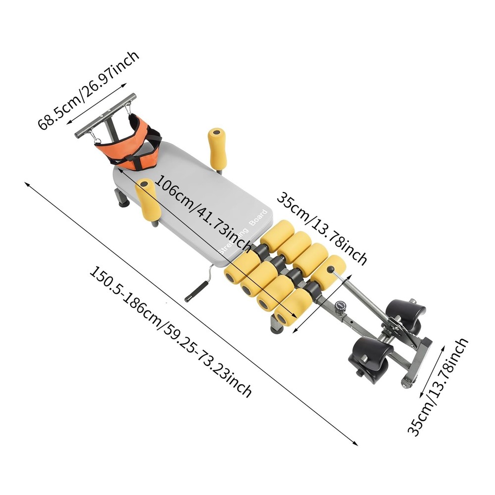 Decompression Back Stretcher, Lumbar Traction Table, Mini Inversion Table for...