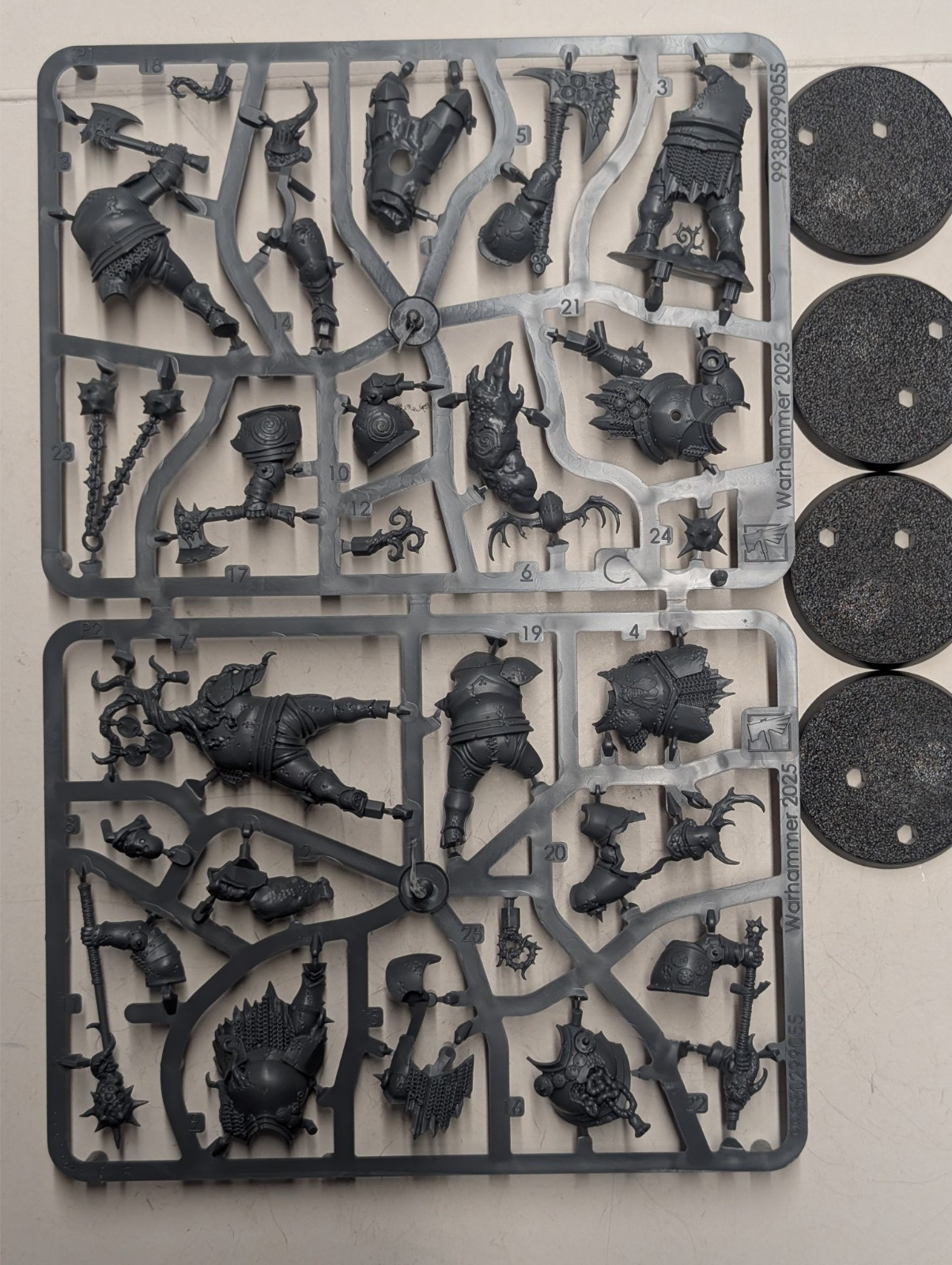 Mulgoth the Cleaver and 3x Blight Templars, Warhammer Quest Darkwater, Maggotkin