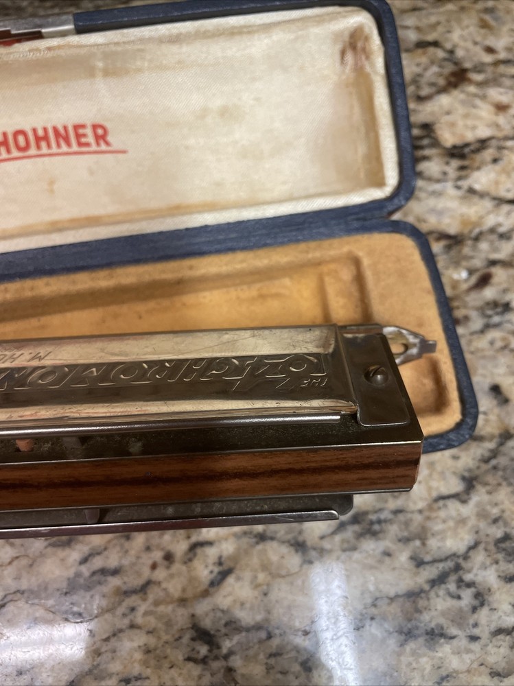 M Hohner Professional 64Chromonica 4 Chromatic Octaves Harmonica In Case