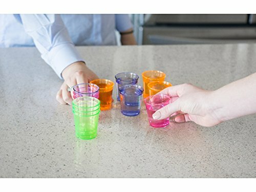Evriholder EvriShot Neon Shot Glasses, 12-Pack