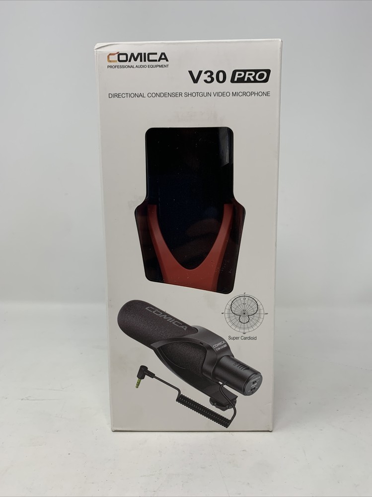 Comica PRO Cardioid Directional Camera Microphone RED