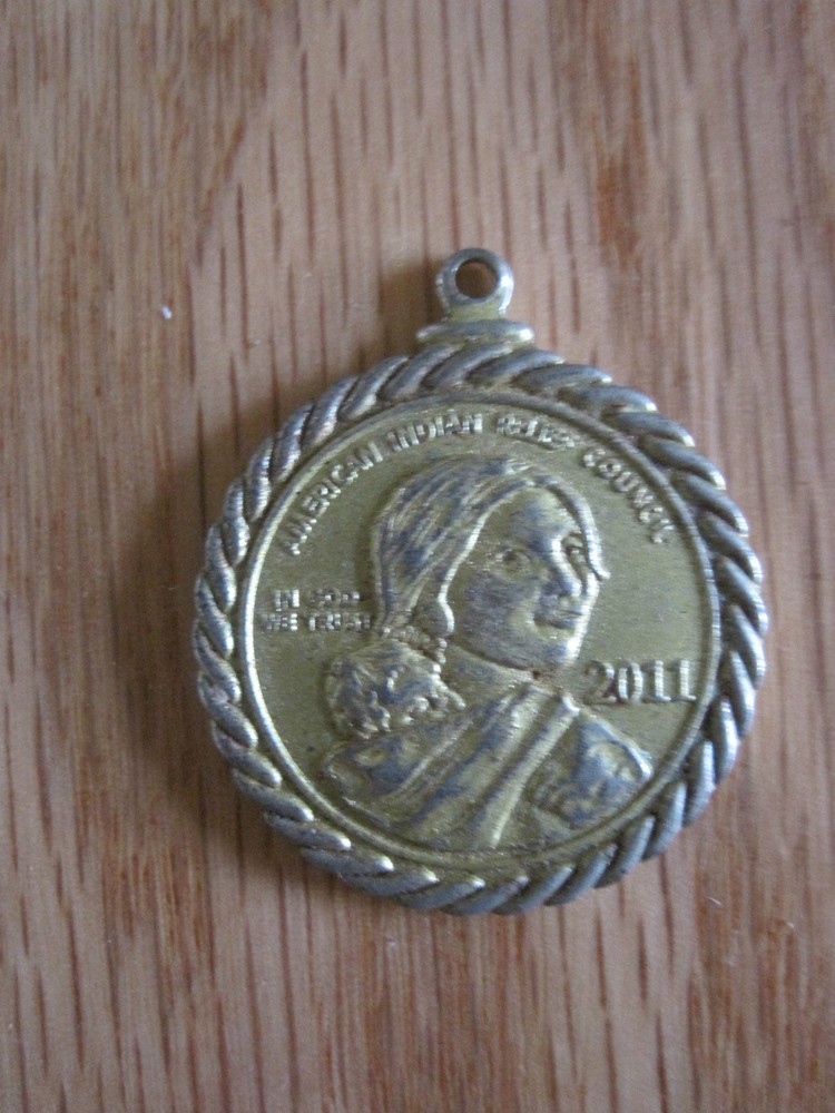 Indian School Pendant 2011 Measures 1 1/4"
