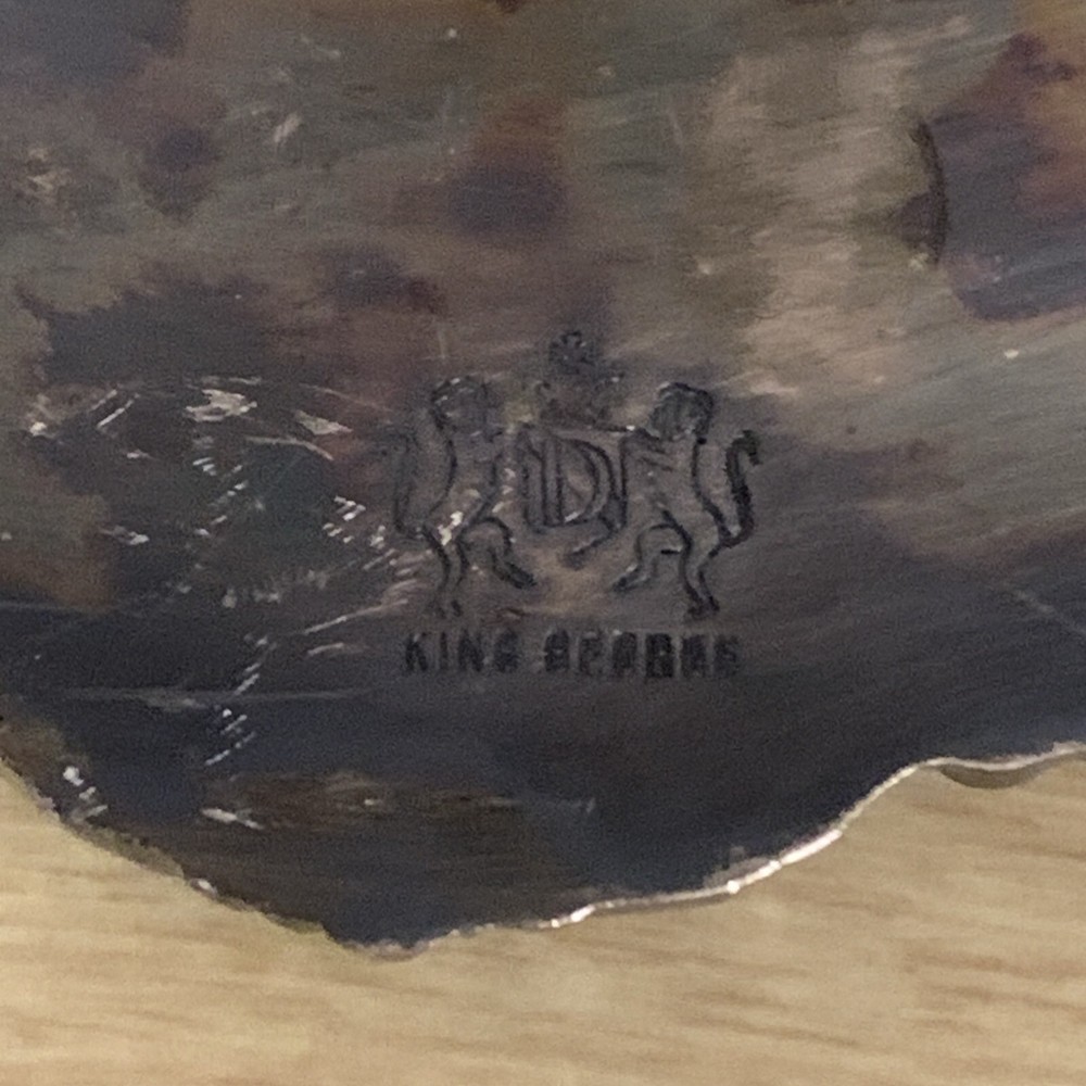 King George Silver Plated Scalloped Footed Dish