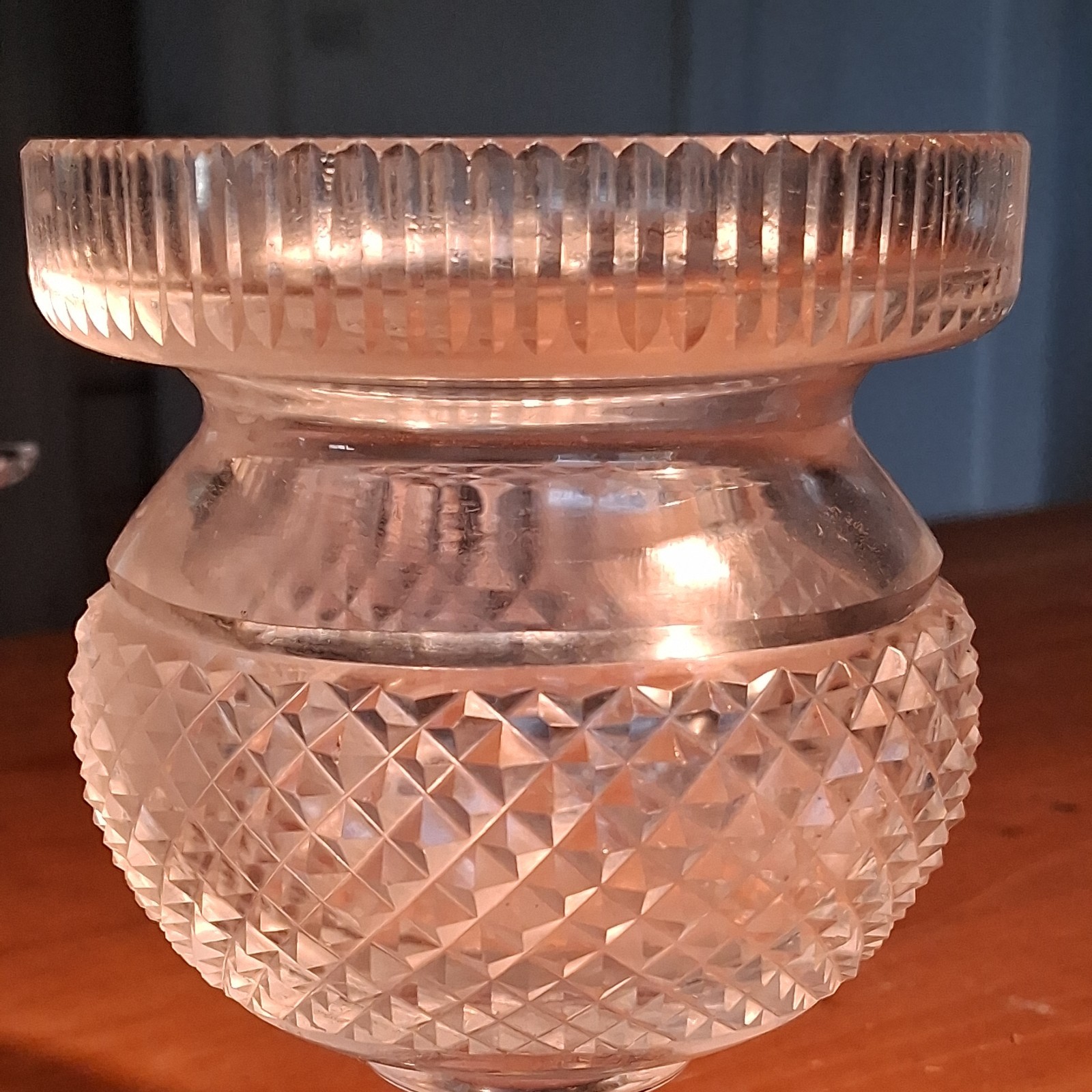 Antique ANGLO IRISH Crystal Georgian SWEETMEAT JAR