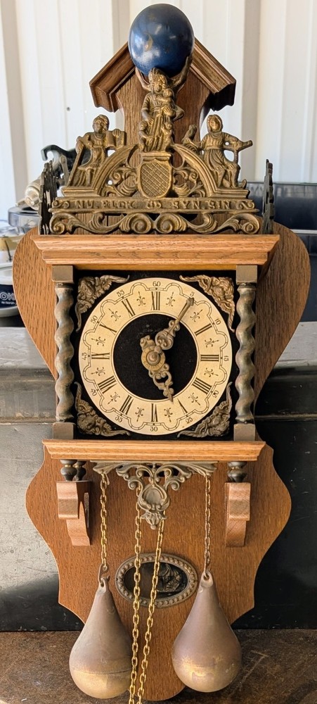 Dutch Zaandam Weight-Driven Wall Clock