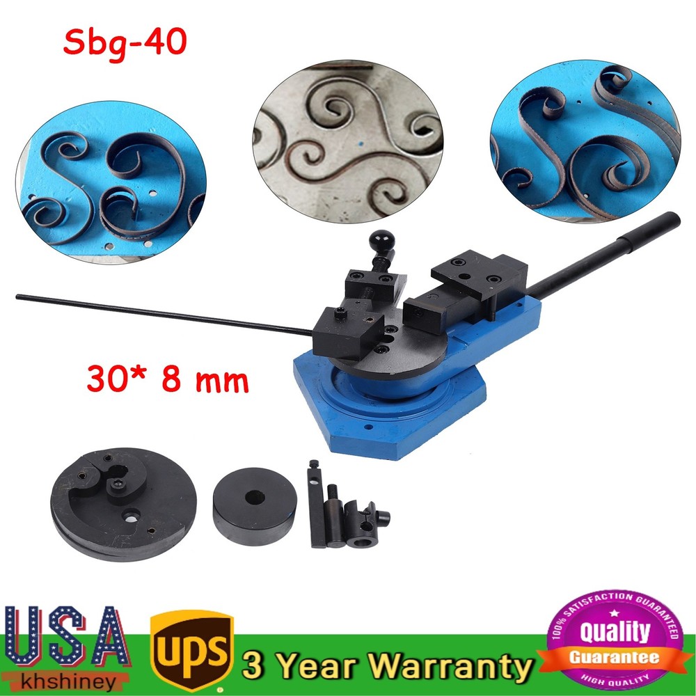 Bender Flat Round Square Angle Bar Bending Machine Metal Scroll Bending Tool NEW