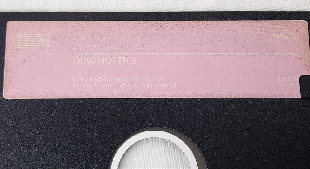 IBM 3278179 Emulation Adapter Diagnostics 56X4871 Floppy Disk 5.25"
