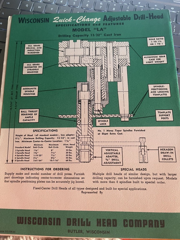 Wisconsin Quick Change Drill-Head Catalog