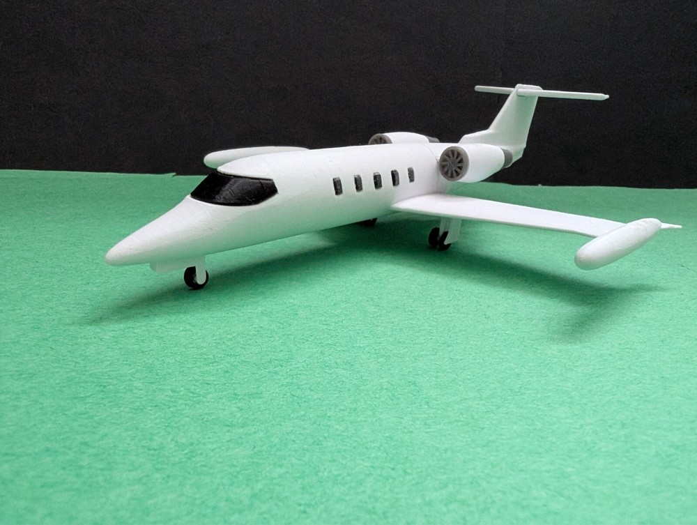 HO 1:87 scale Lear Jet Microsoft Flight Simulator Jet Bombardier business jet