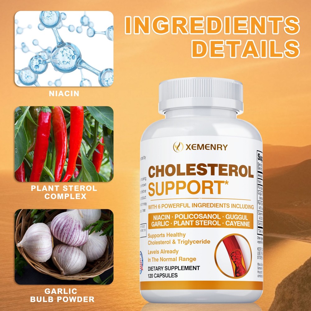 Cholesterol Support - Balance Cholesterol Supplement High Cholesterol Lowering