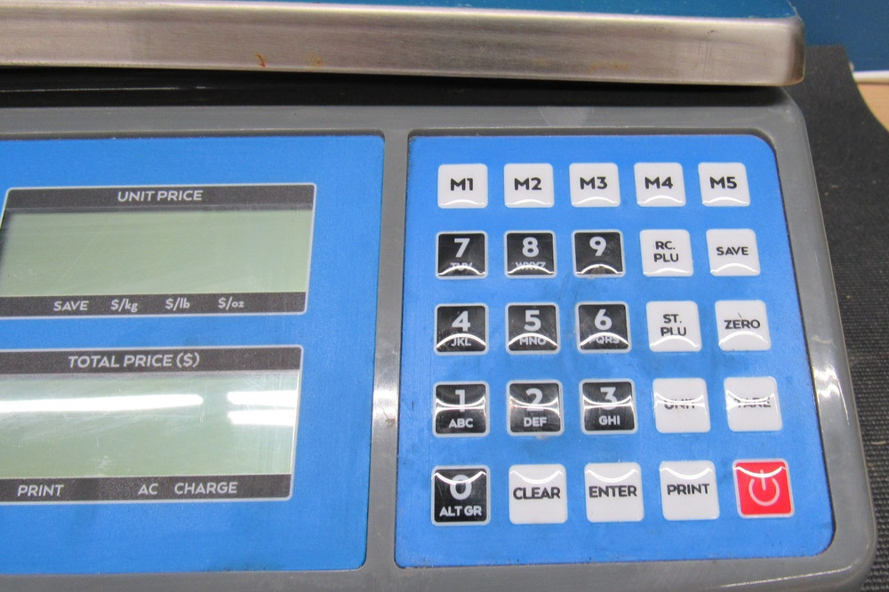 AvaWeigh PCS40 40 lb. Digital Price Computing Scale DAMAGED