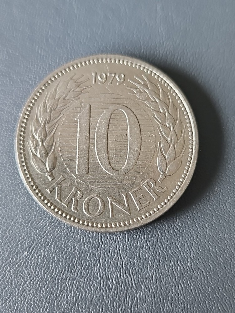 Denmark 10 Kroner 1979