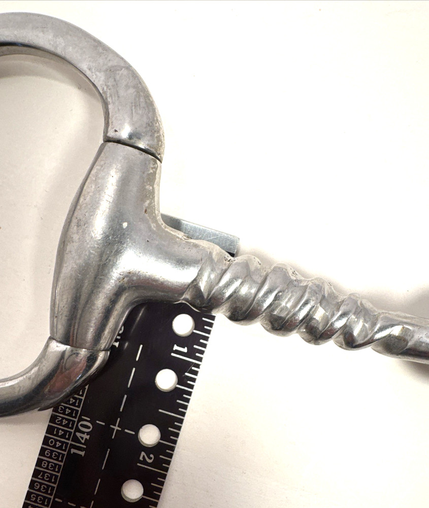 5” Eggbutt Snaffle Corkscrew Mouthpiece, With Flattened Rings