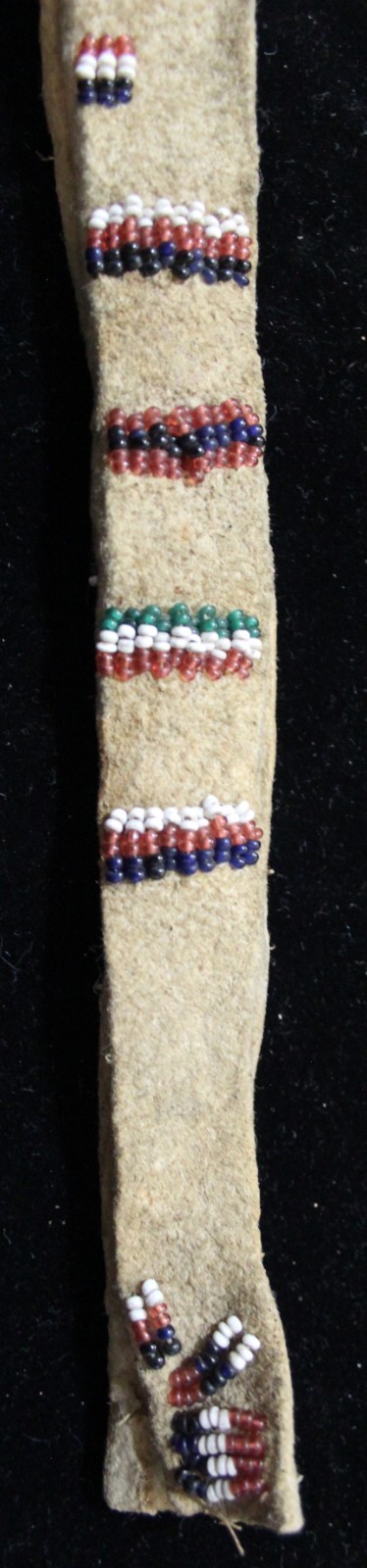 Vintage Beaded Apache Awl Case with Cones