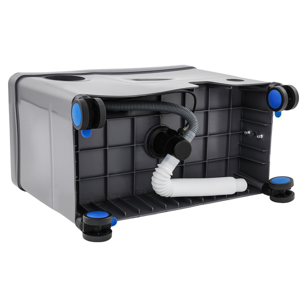 Floor Mop Sink with Wheels Multi-Functional Retractable Handrail for Bathroom