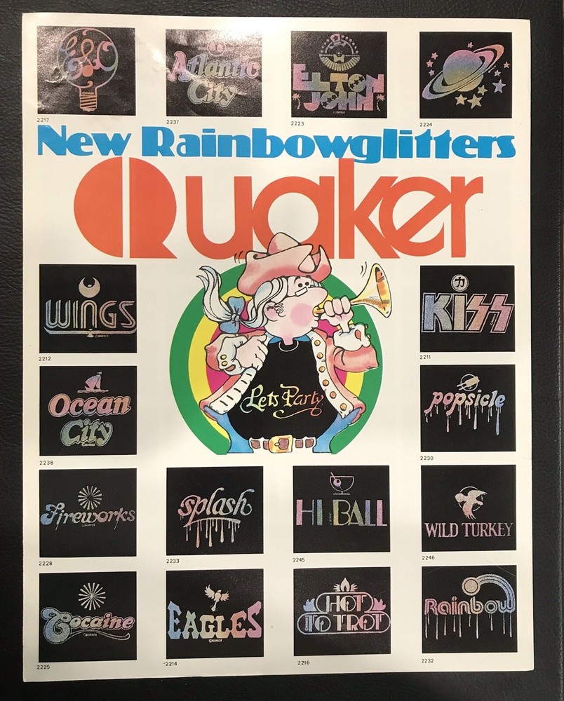 KISS QUAKER GLITTER SHIRT CATALOG 1977  1 Available