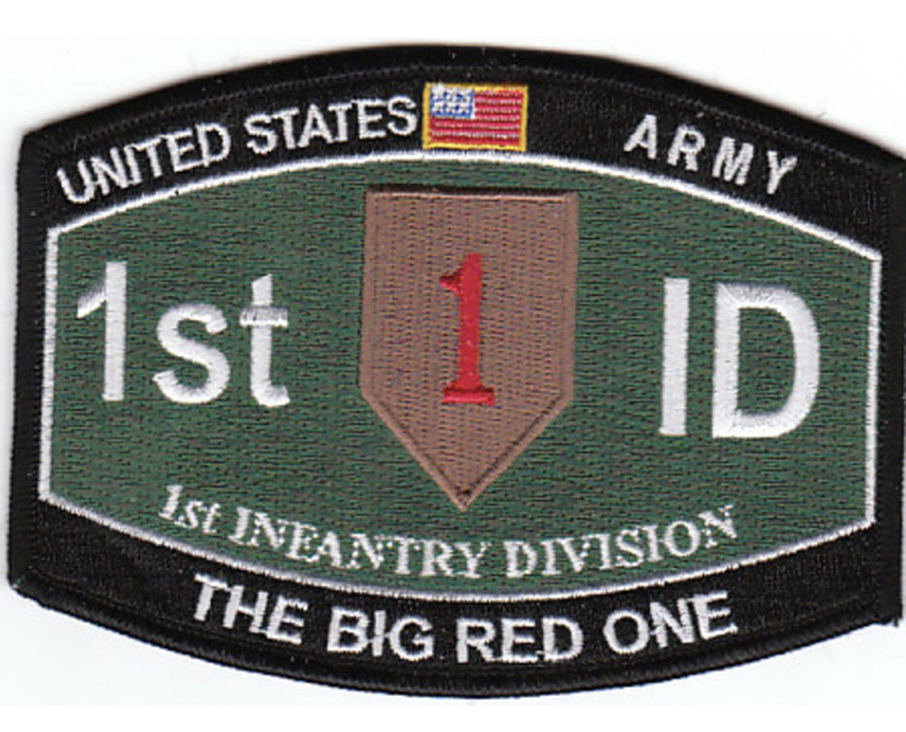 4.375" 1ST INFANTRY DIVISION THE BIG RED ONE EMBROIDERED PATCH
