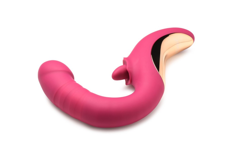 Tease and Please Thrusting and Licking Vibrator