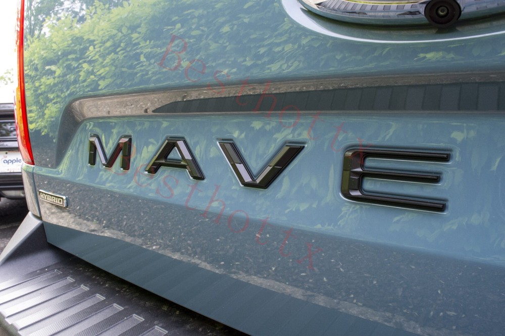Matte Black 3D Plastic Tailgate Insert Letters for Ford Maverick 2022+ Tailgate 