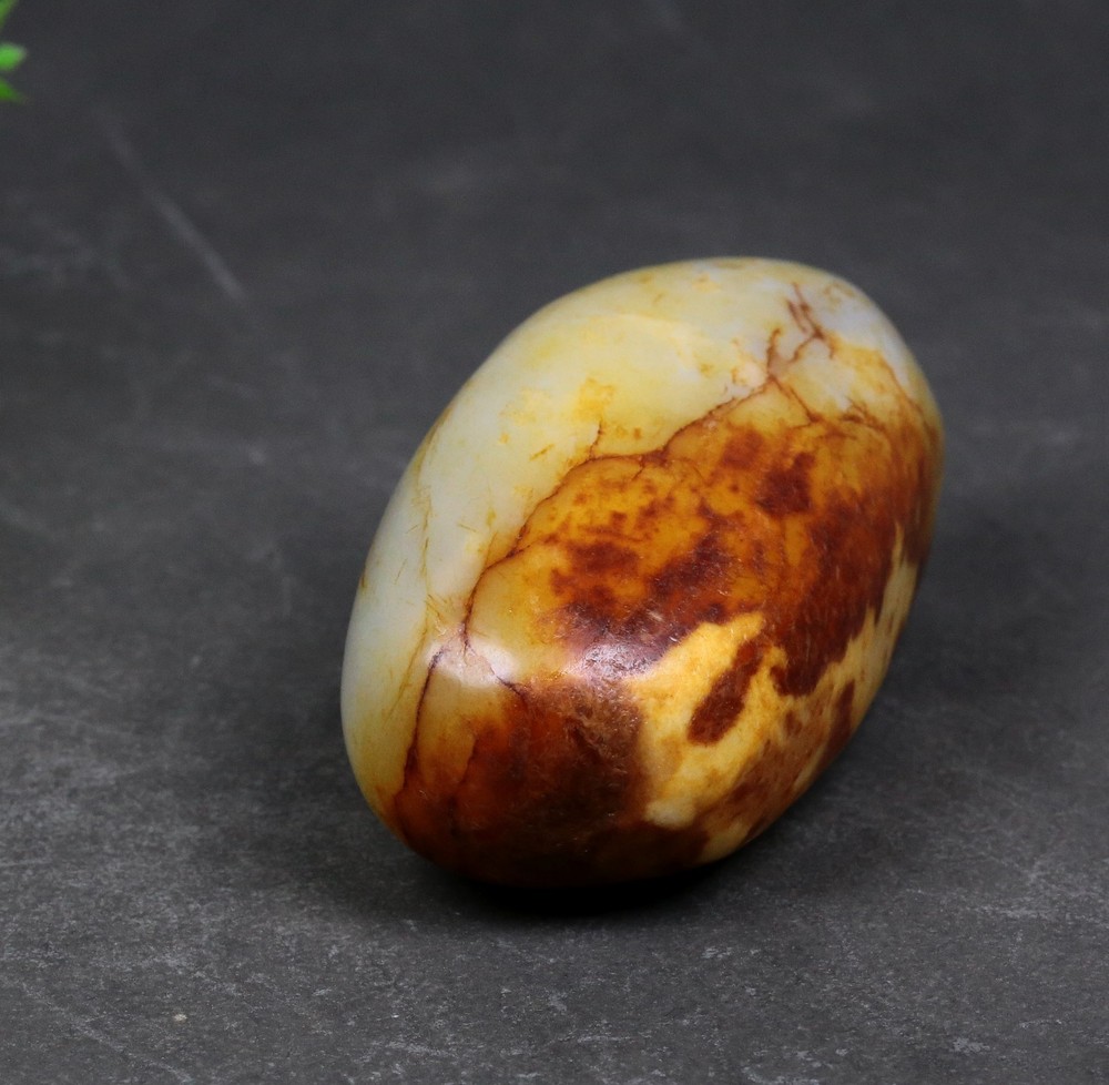 466G Certified 100% Hetian jade(Nephrite) Raw stone 和田玉青花籽料原石