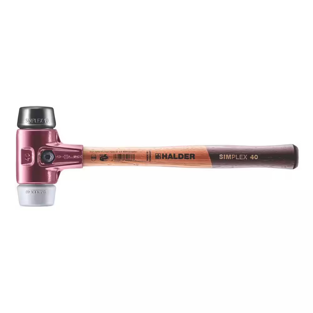 22 Oz. Simplex 40 Mallet with Black Rubber and Grey Rubber Non-Marring Inserts
