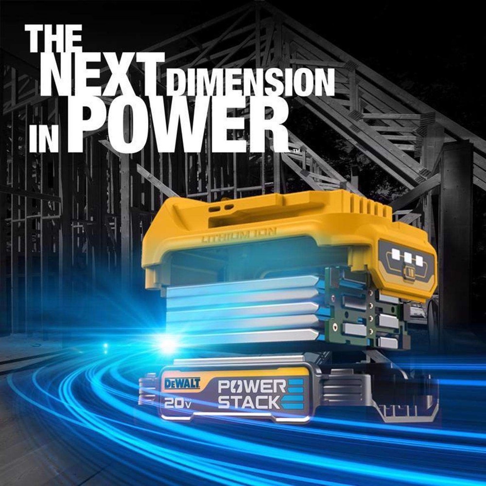 DeWalt DCF840E1 20V MAX POWERSTACK 1/4 in. Cordless Brushless Impact Driver Kit