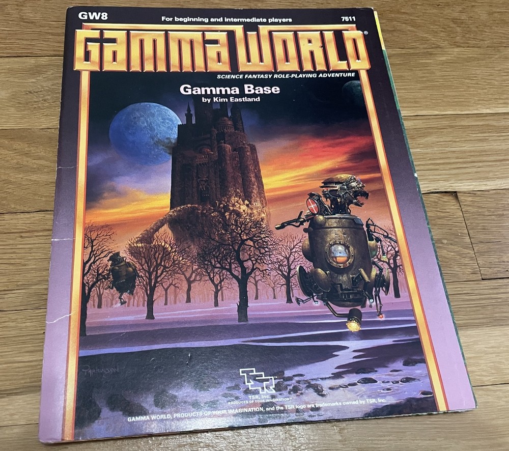 Gamma World Gamma Base w/map Original TSR